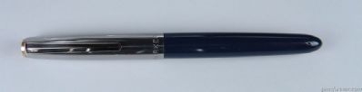 PARKER 21 DE LUXE PRETA - TAMPA CROMADA, CLIP DOURADO      