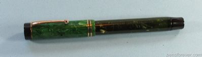 PARKER DUOFOLD SENIOR VERDE JADE FLAT TOP 2 ANEIS